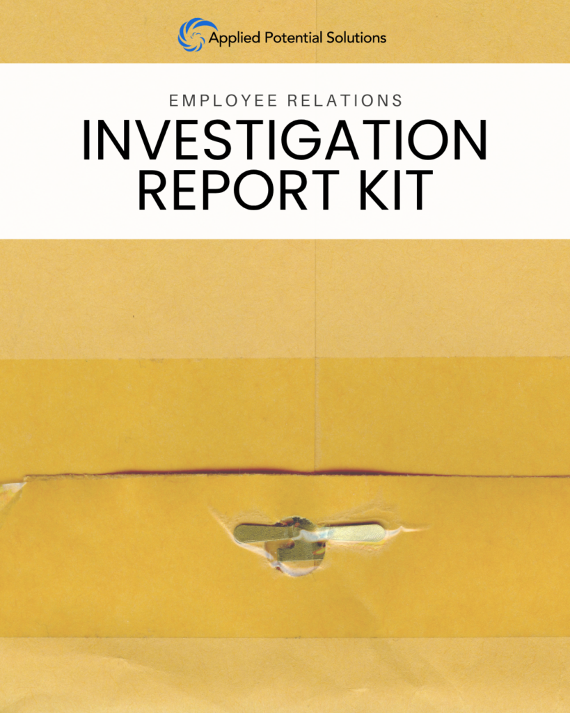 Investigation Report Kit