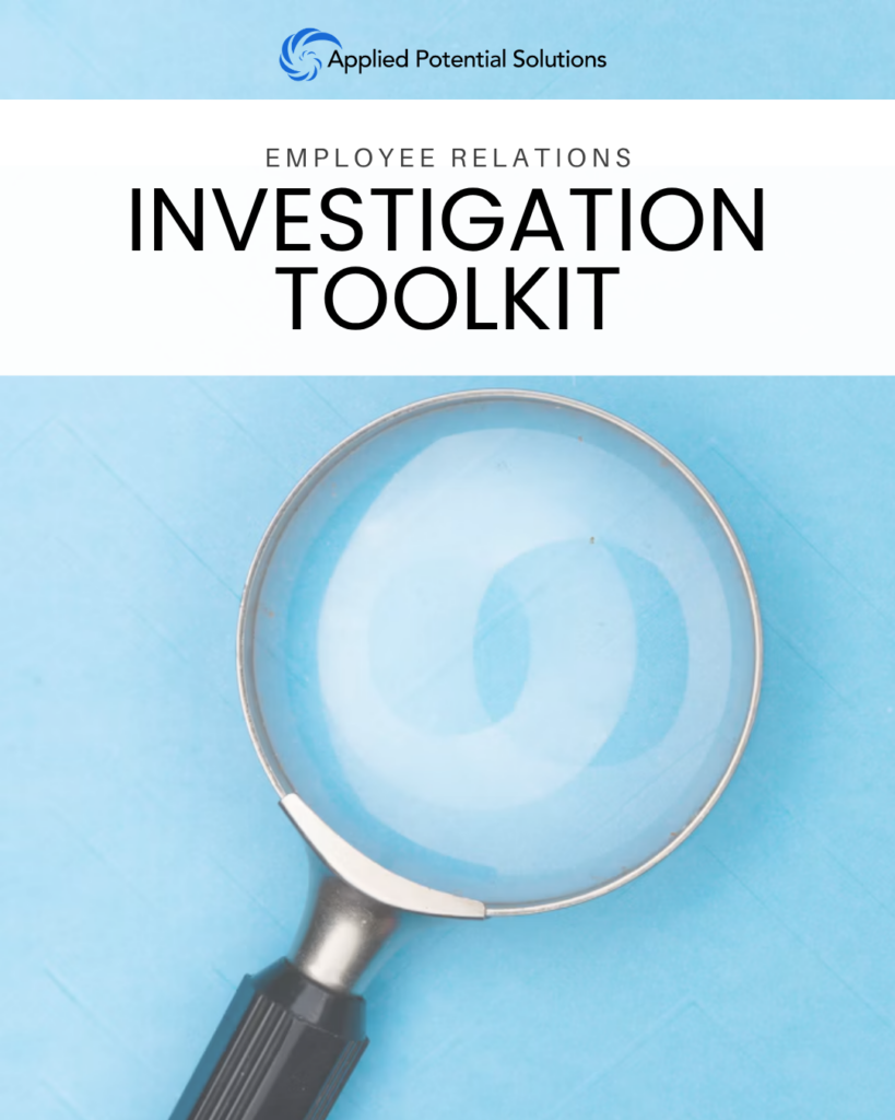 Employee Relations Investigation Toolkit